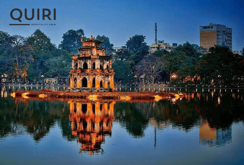 Backpacking Vietnam Itinerary: Hoan Kiem Lake