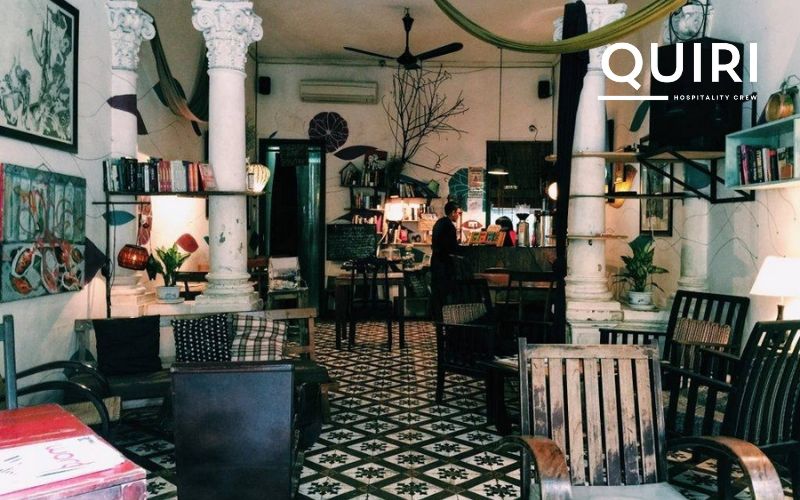 A stylish Hanoi coffee shop mixing art, community, and chill vibes.