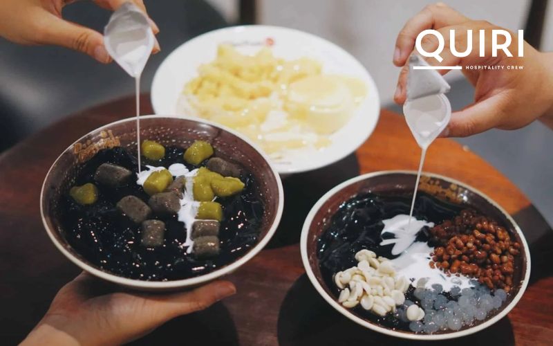 Colorful desserts that perfectly capture the sweet spirit of Hanoi.