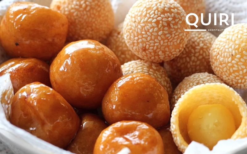 Golden fried treats that show the playful side of streetfood Hanoi.