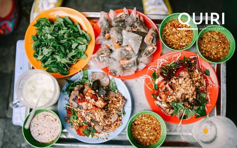 Rainy season in Hanoi makes steaming street food even more inviting.