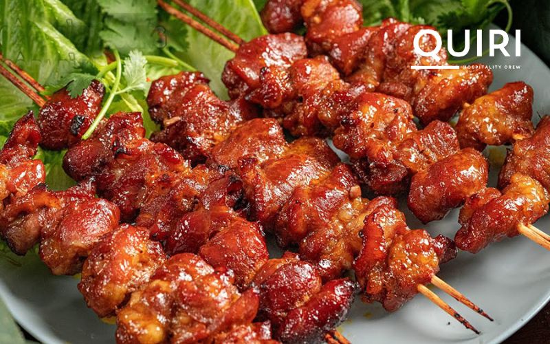 Smoky skewers that showcase Hanoi’s love for flavorful street snacks.