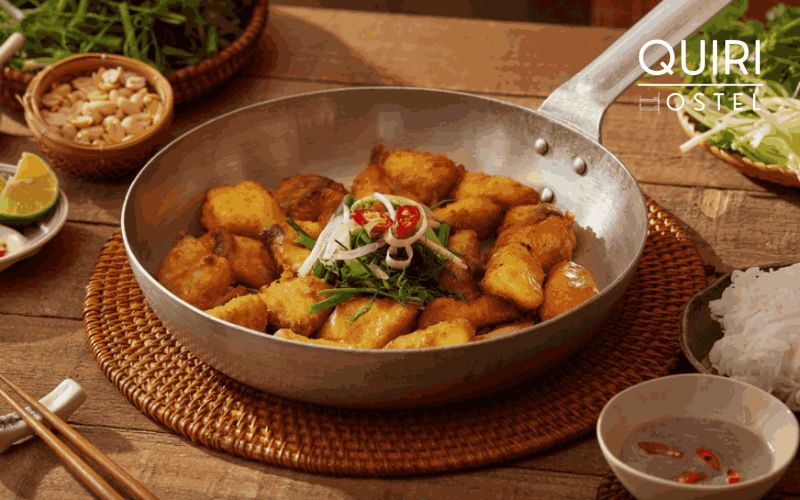 Cha ca ha noi reflects northern flavors, herbs, and communal dining.