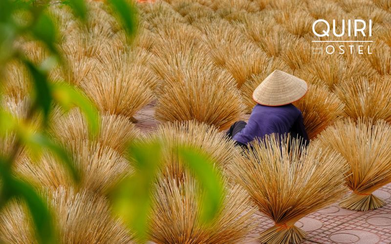 Hands-on workshops at Quang Phu Cau Incense Village offer memorable crafting moments.