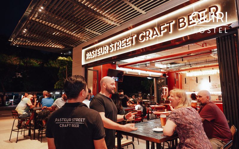 Craft beer lovers call this one of best bars in Hanoi.