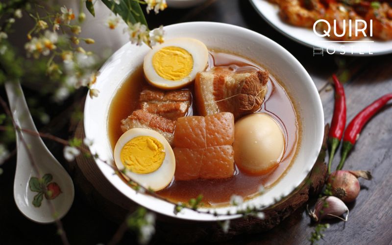 Vietnamese New Year's food comfort peaks in caramelized pork.