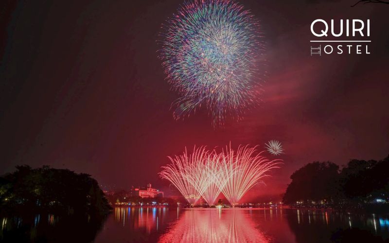 Activities on tet holiday peak with fireworks and countdown excitement.