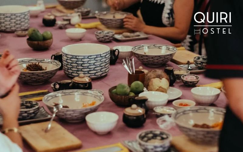 Cooking classes offer meaningful things to do during tet.