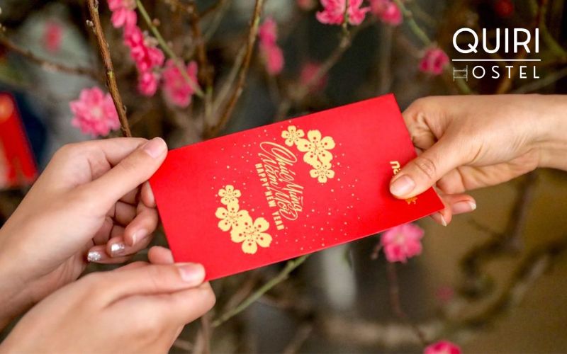 Lucky money is a sweet tradition during tet in Hanoi.