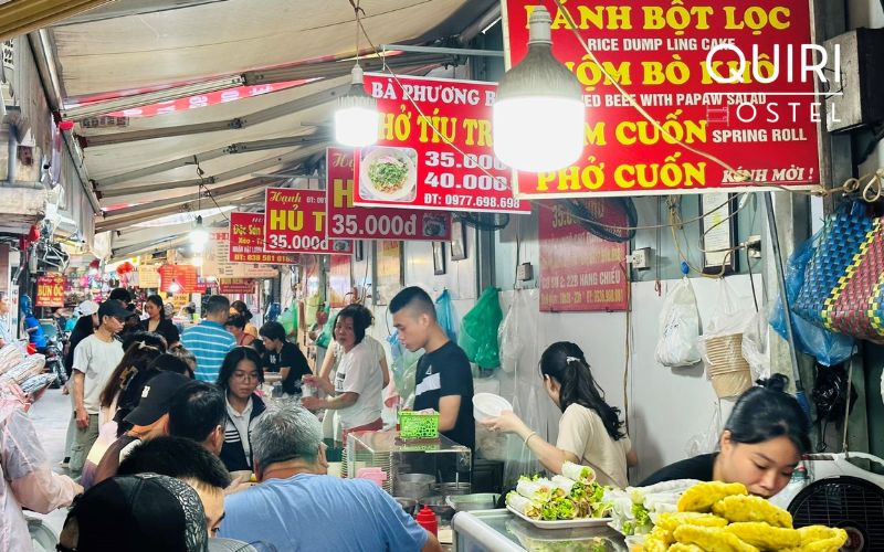 Dong Xuan Market is perfect for fast, bold street snacks.
