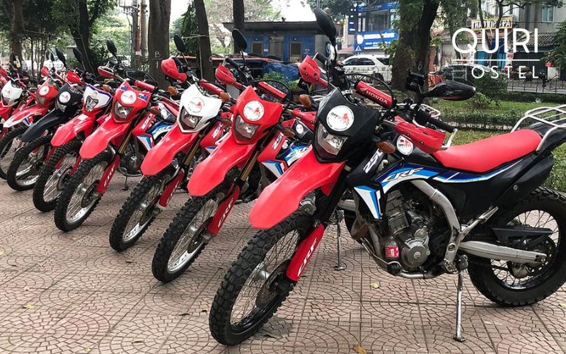 Professional shops ensure safe motorbike rental in Hanoi experiences