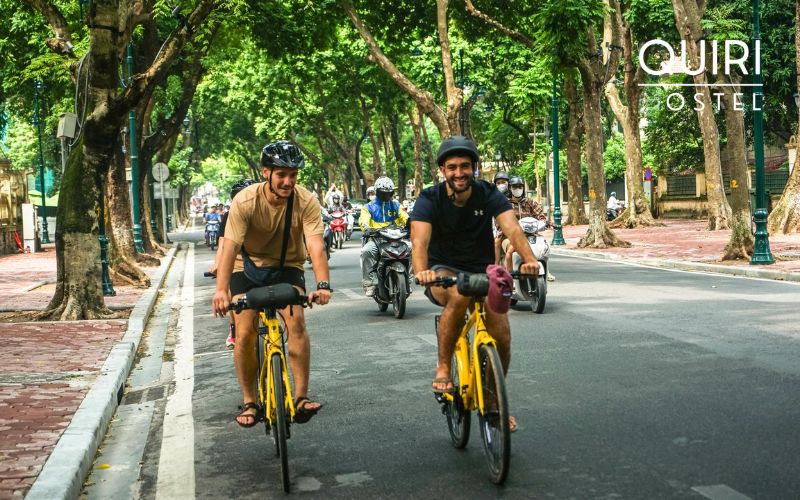 Cycling offers freedom and flexibility across vibrant Hanoi streets