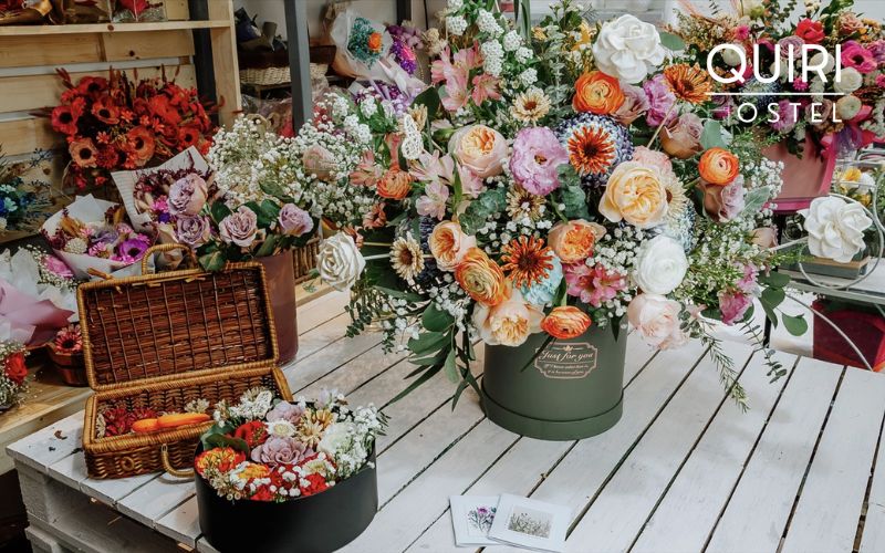 Flower street walks capture the spirit of the day for women.