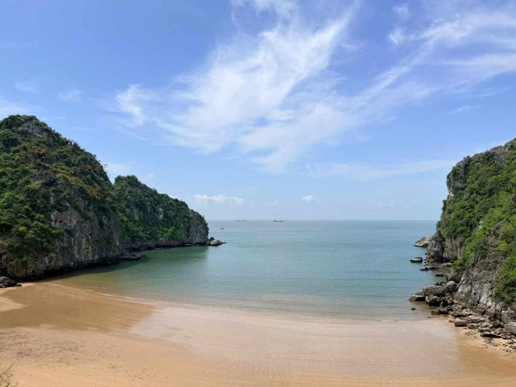 Storland Beach on Cat Ba Island, a quiet local spot off the main tourist route
